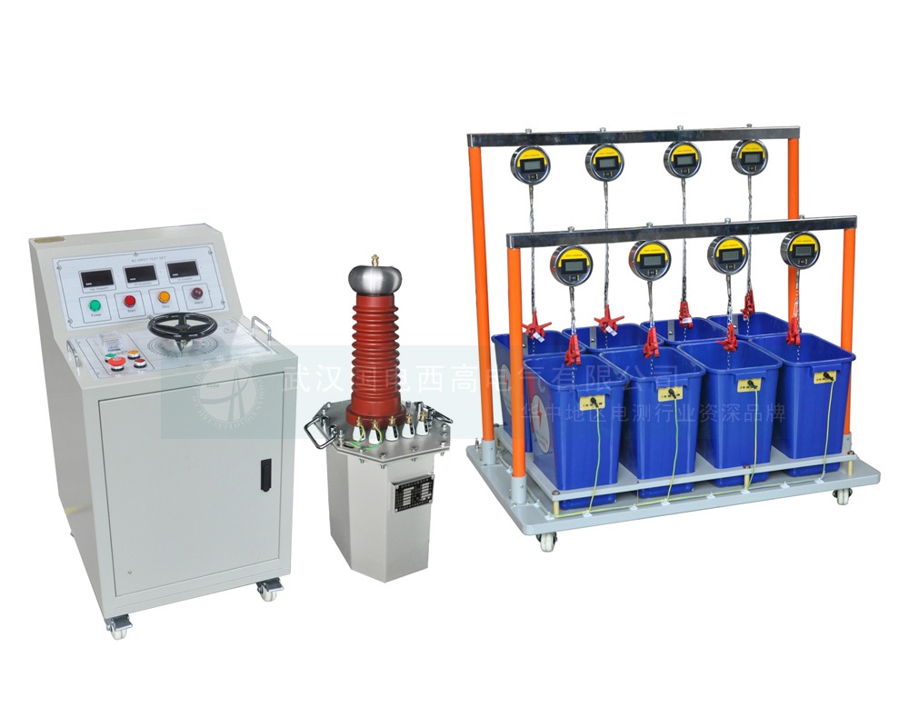 絕緣手套（靴）耐壓試驗裝置數顯臺油變水桶式（8桶位）