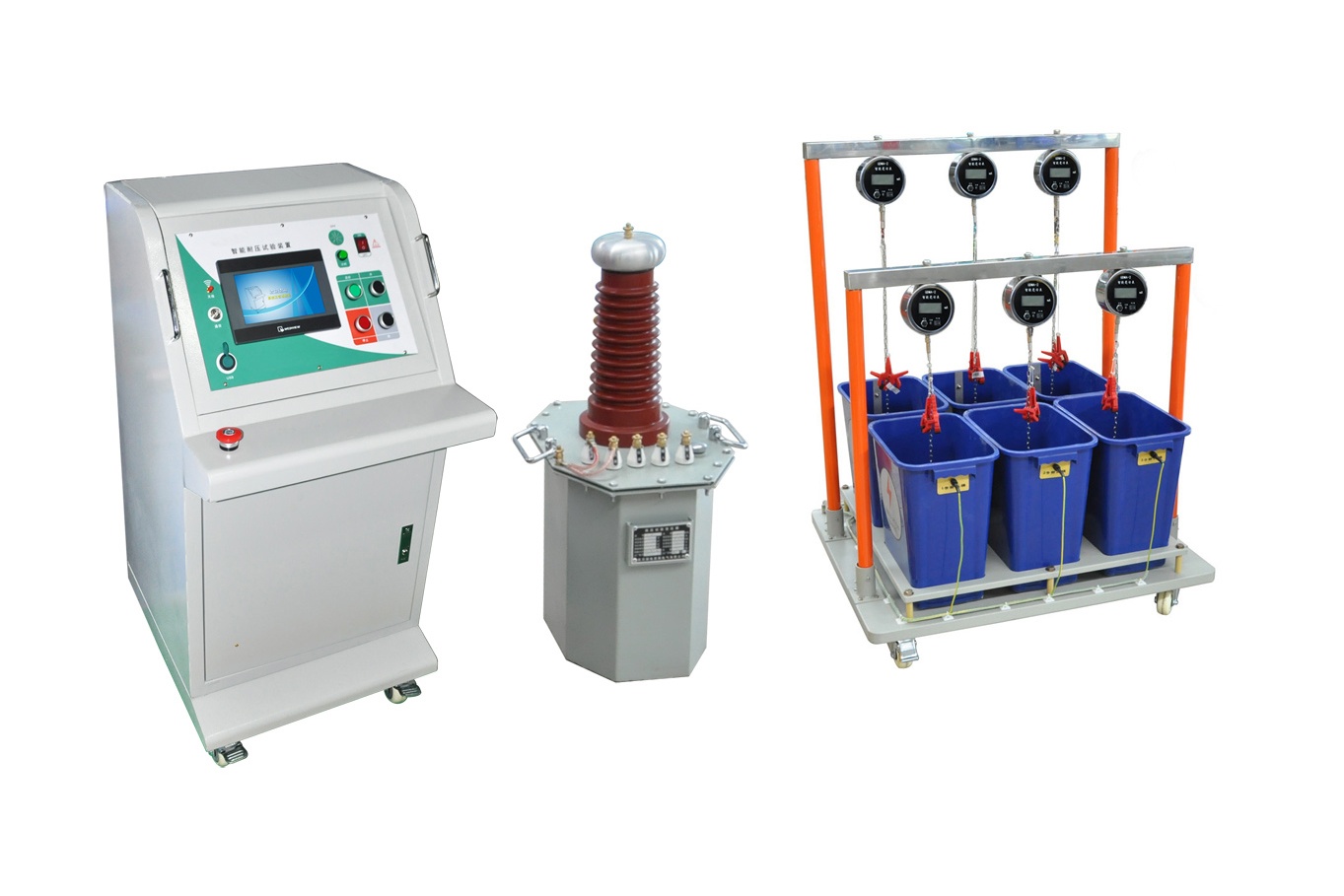 智能絕緣手套（靴）耐壓試驗裝置智能臺油變水桶式（6桶位）