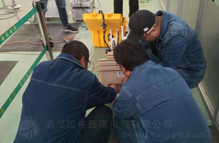 國電西高前往平涼供電公司提供調試服務